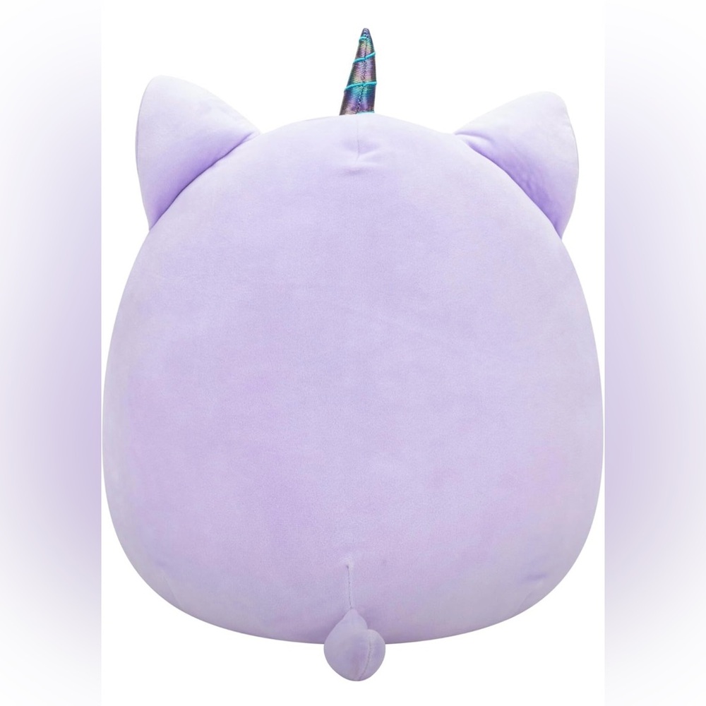 Squishmallows Purple and White Cat Unicorn Plush - Picture 4 of 4